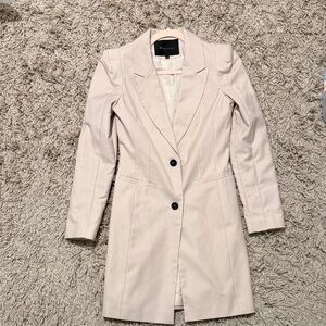 Style By Shez Cream Women's Blazer 3/4 Coat